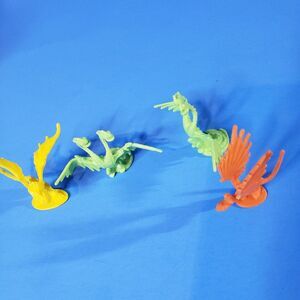 Neon Dragon Cake Toppers 4pc Set How to Train Your Dragon Mini Action Figures